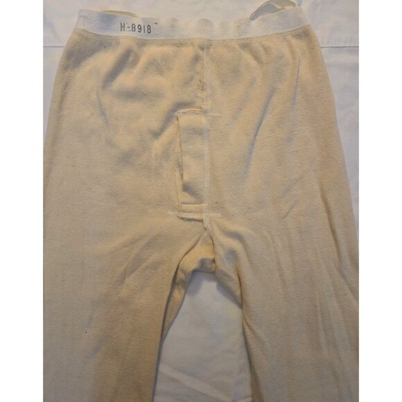 Vintage Military Wool Blend Henley Thermal Shirt And Pants Undershirt Men's M - Picture 8 of 12